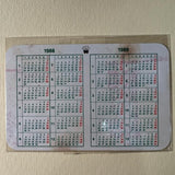 Original Rolex Calendar card for 1988 - 1989
