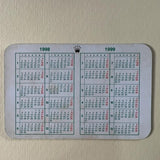 Original Rolex Calendar card for 1998 - 1999