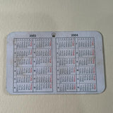 Original Rolex Calendar card for 2003 - 2004.