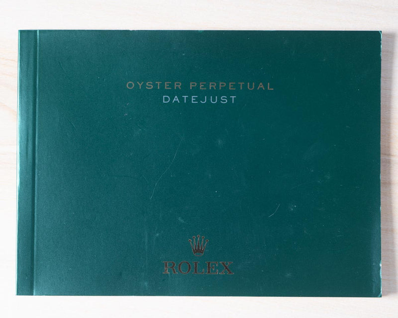 Original Rolex Oyster Perpetual DATEJUST booklet in ENGLISH LANGUAGE.