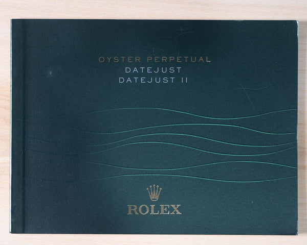 Original Rolex Oyster Perpetual DATEJUST II booklet in ENGLISH LANGUAGE.