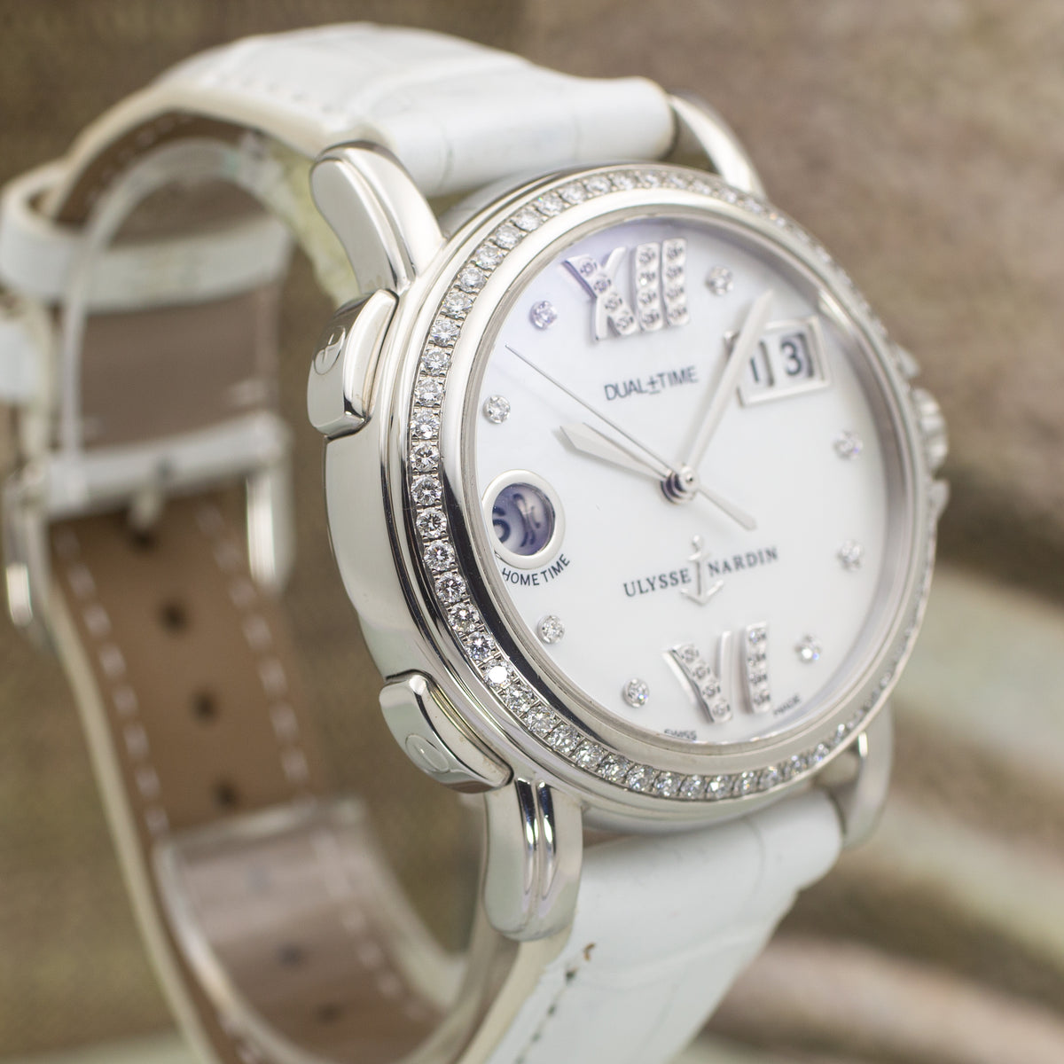 Ulysse Nardin Dual Time Mother of Pearl Diamond Dial