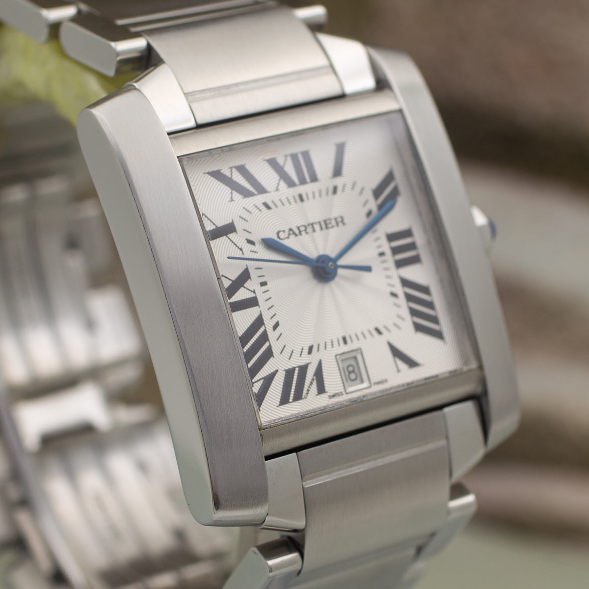 Cartier Tank Française Large in Stainless Steel