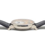Jaquet Droz Petite Heure Minute Grande Date Stone Dial Piece Unique in White Gold