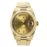 Rolex Day-Date 36 Diamond Dial in Yellow Gold (X series)
