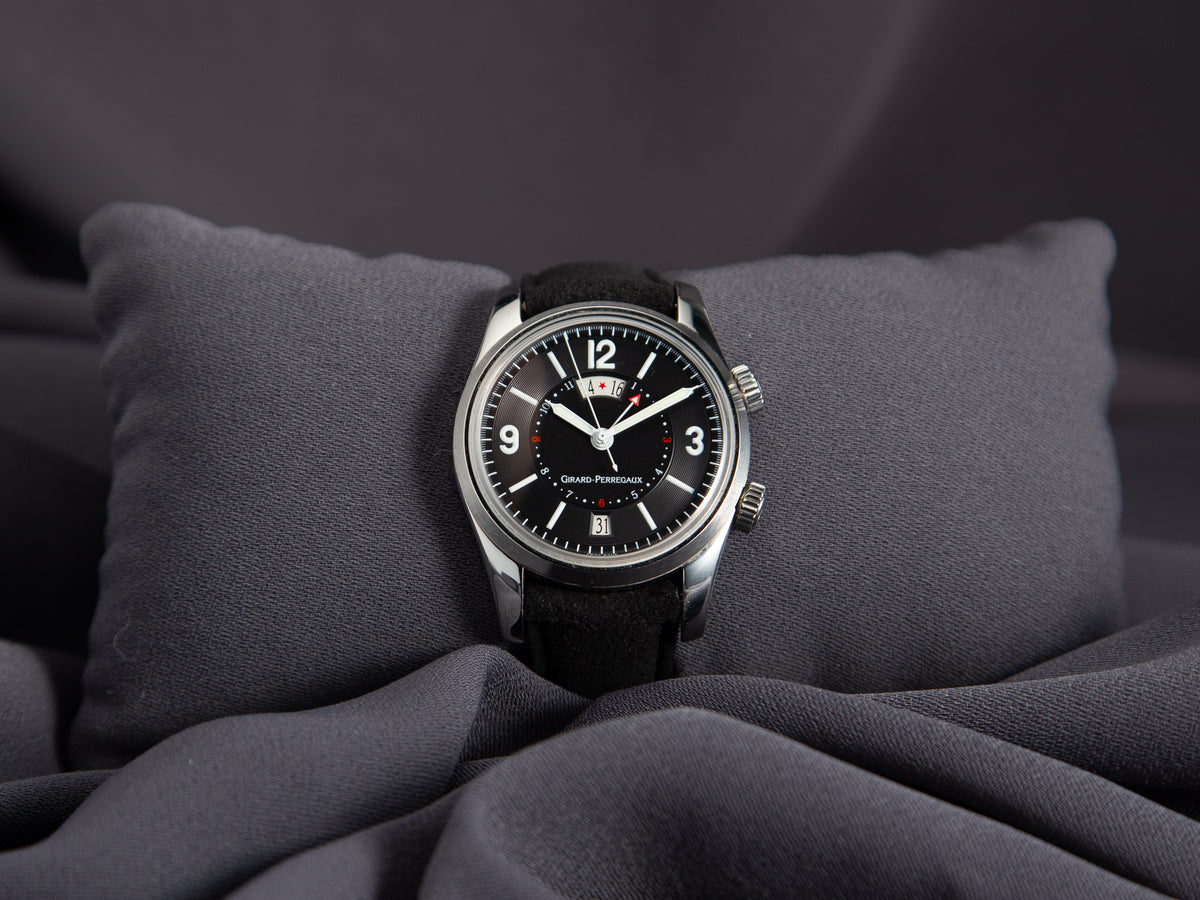 Girard Perregaux Traveller II Alarm GMT in Steel