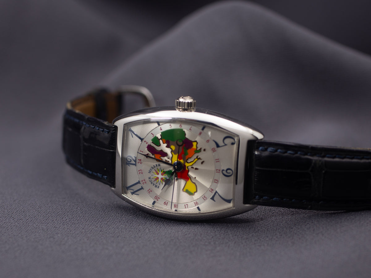 Franck Muller Cintree Curvex Prototype World Wide in Platinum