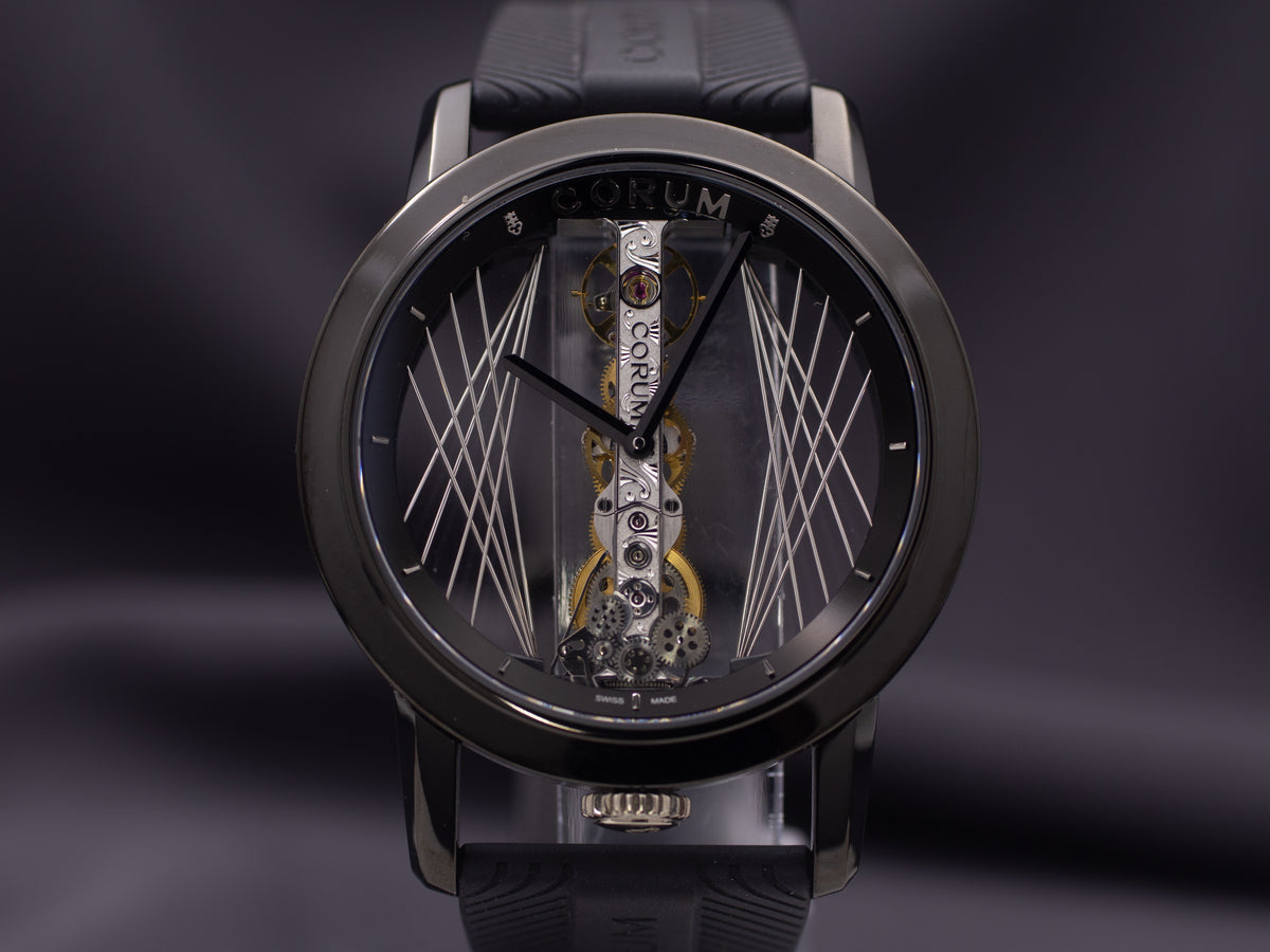 Corum Golden Bridge 43 Titanium DLC Art Deco