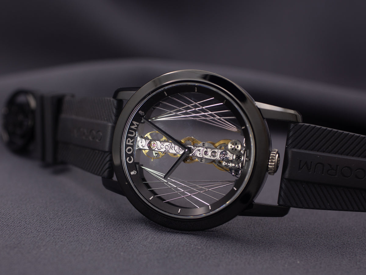 Corum Golden Bridge 43 Titanium DLC Art Deco