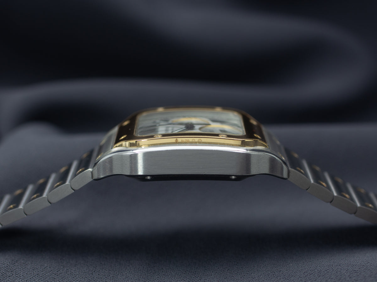 Cartier Santos de Cartier Chronograph Large in Yellow Gold & Steel