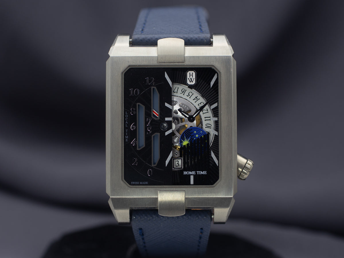 Harry Winston Avenue Dual Time Automatic in Zalium