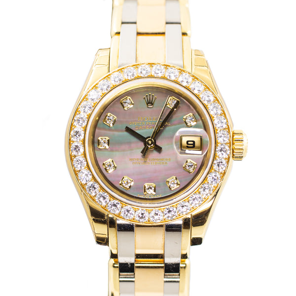 Rolex Pearlmaster Datejust 29 in Yellow Gold & Diamonds