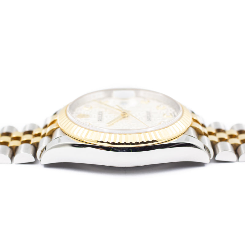 Rolex Datejust 36 in Yellow Gold & Diamond Dial