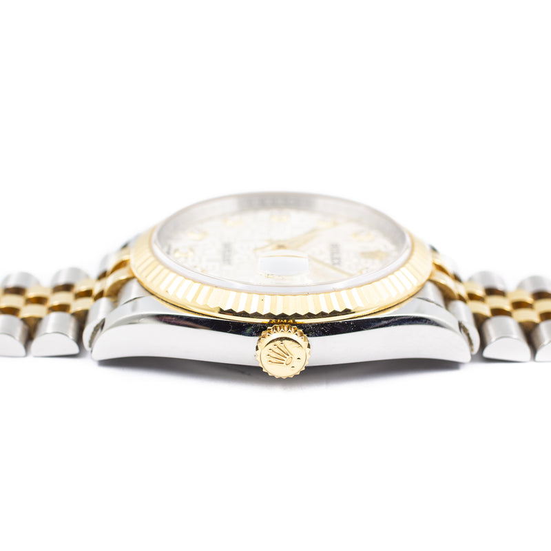 Rolex Datejust 36 in Yellow Gold & Diamond Dial