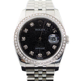 Rolex Datejust 36 with Aftermarket Diamond Bezel