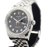 Rolex Datejust 36 with Aftermarket Diamond Bezel