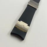 Authentic Ulysse Nardin Rubber Strap With Titanium Folding Clasp