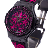 Hublot Big Bang Broderie Sugar Skull Fluo Hot Pink