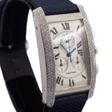 Cartier Tank Americaine Quartz Chronograph in 18K White Gold