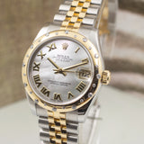 Rolex Datejust 31 Mop Dial in Yellow Gold/Steel