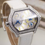 deLaCour City 2 Dual-Time Steel Diamonds Quartz Limited Edition