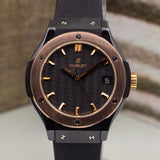 Hublot Classic Fusion Quartz in Ceramic & 18k Rose Gold