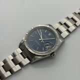 Rolex 15210 Oyster Perpetual Date "Blue Dial, Engine Turned Bezel"