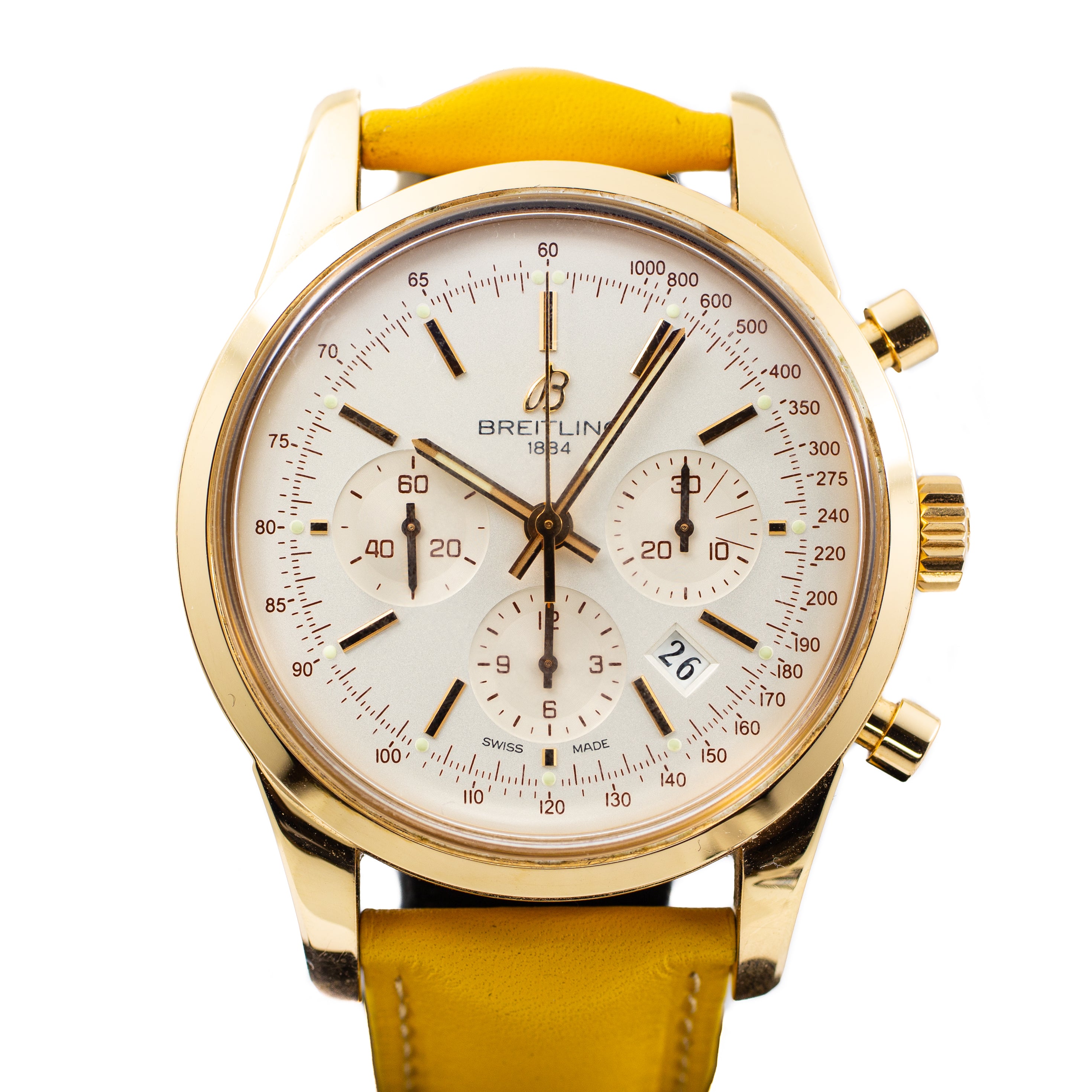 Breitling transocean hot sale chronograph gold