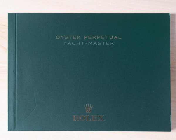 Original Rolex Oyster Perpetual YACHT-MASTER booklet in ENGLISH LANGUAGE.