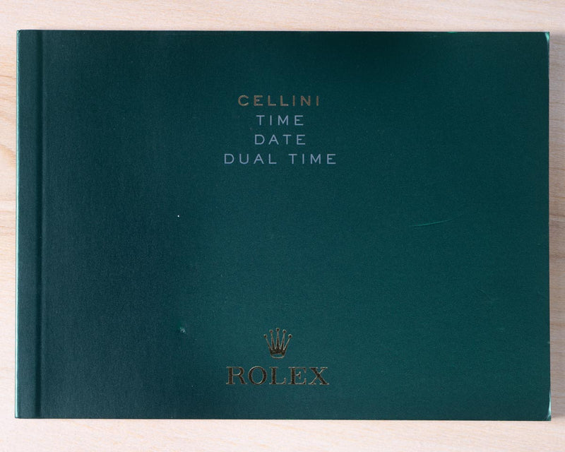 Original Rolex CELLINI DUAL TIME booklet in ENGLISH LANGUAGE.