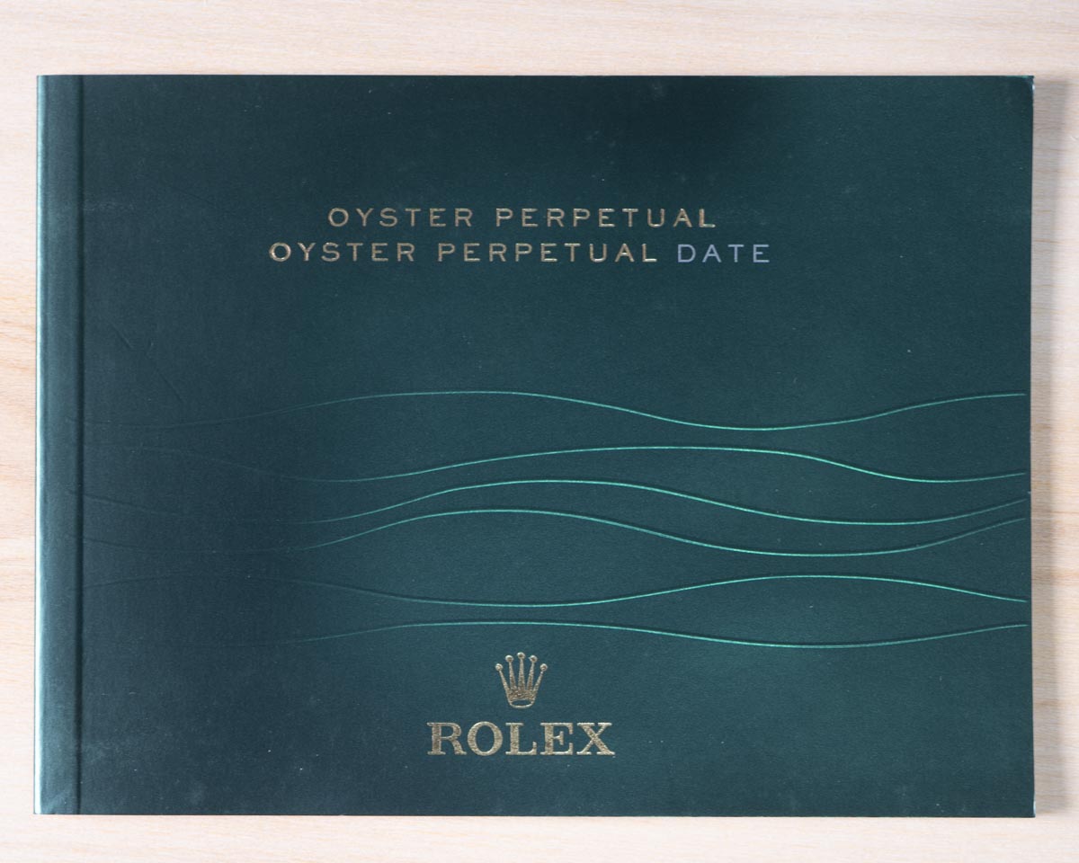 Original Rolex OYSTER PERPETUAL DATE booklet in ENGLISH LANGUAGE ...