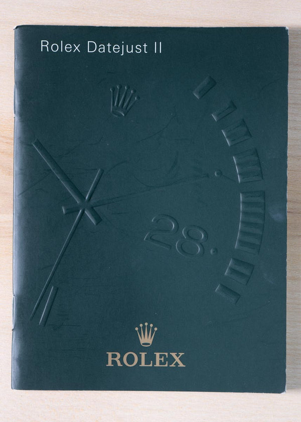 Original Rolex DATEJUST II booklet in ENGLISH LANGUAGE.