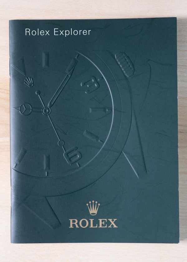 Original Rolex EXPLORER booklet in ENGLISH LANGUAGE.