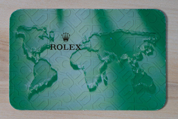Original Rolex calendar card for 2007 - 2008.