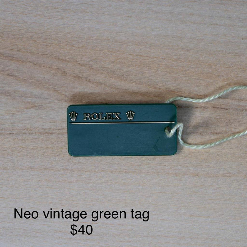 Original Rolex Neo-vintage green tag