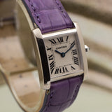 Cartier Tank Francaise Small in 18K White Gold