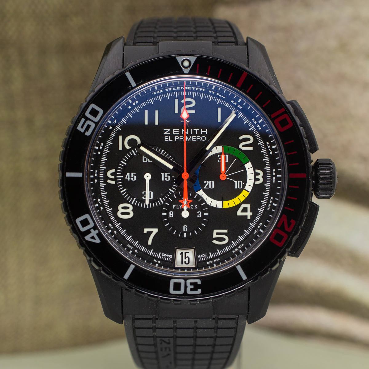 Zenith El Primero Stratos Flyback Rainbow Edition