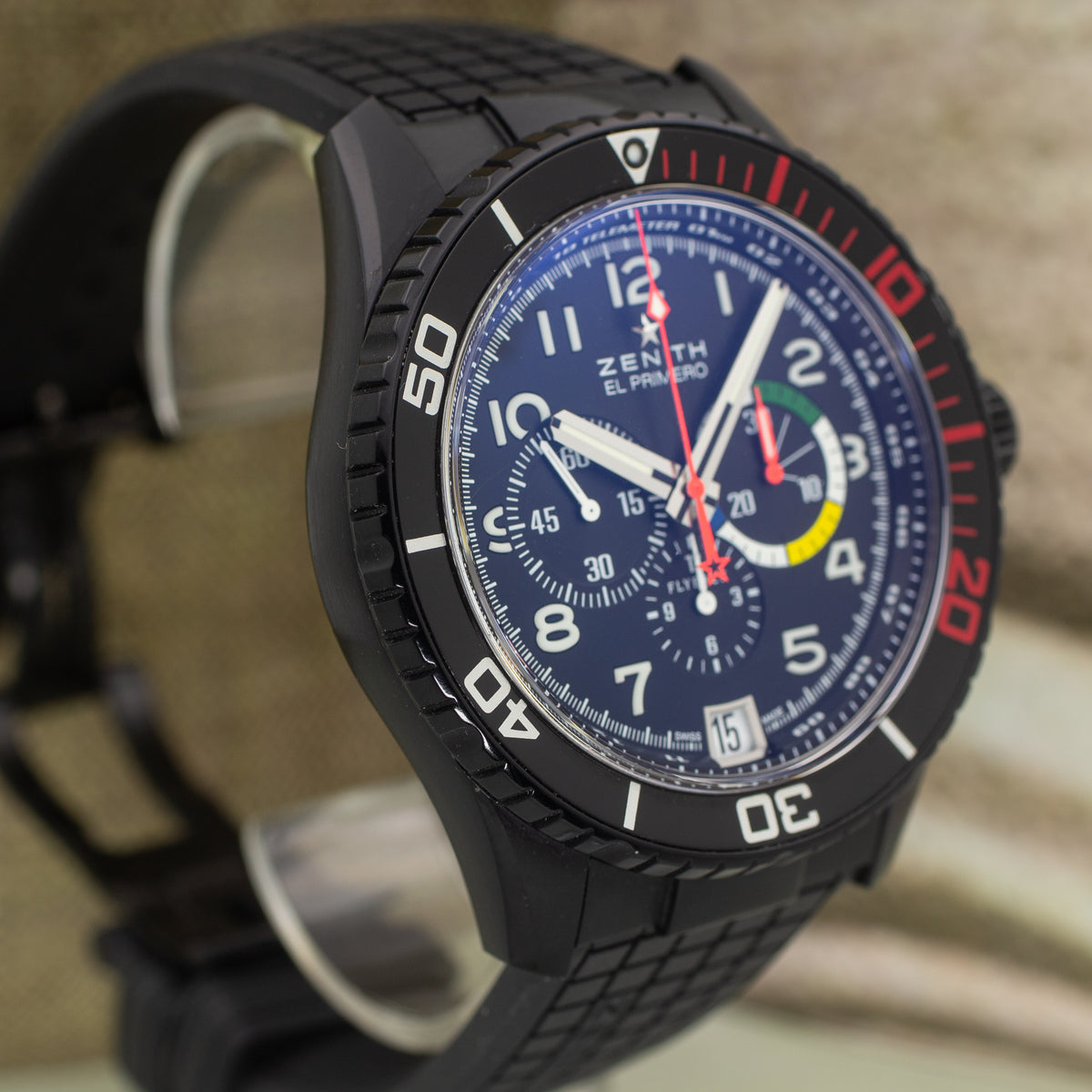 Zenith El Primero Stratos Flyback Rainbow Edition