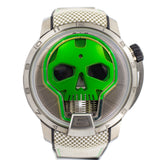 HYT Skull Green Dial in Titanium