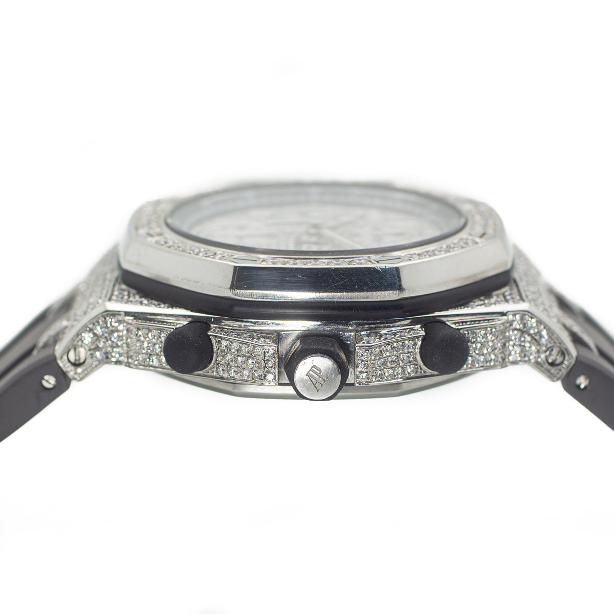 Audemars Piguet Royal Oak Offshore Chronograph Aftermarket Diamond Paved