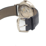Jaquet Droz Petite Heure Minute Grande Date Stone Dial Piece Unique in White Gold