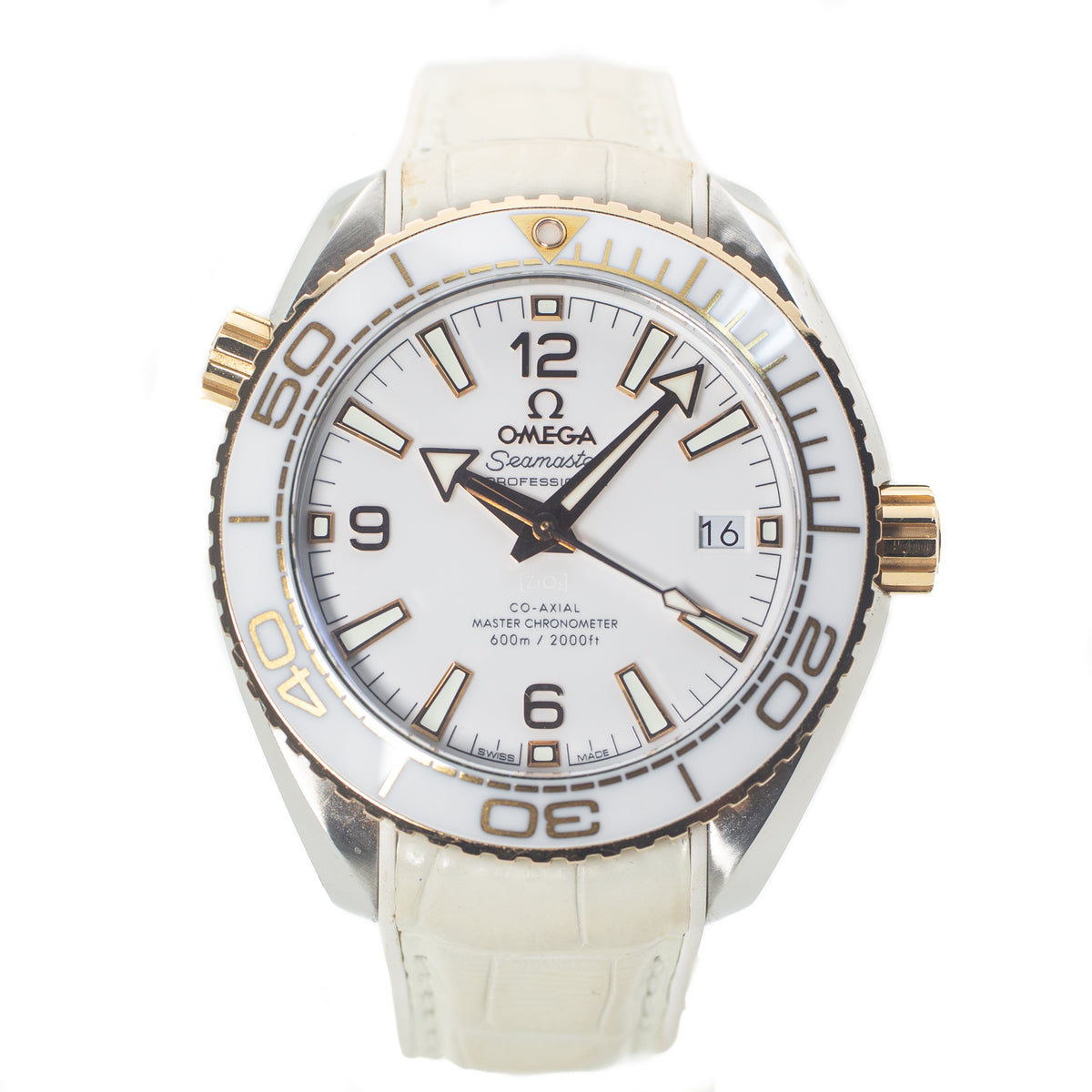 Omega Seamaster Planet Ocean 600M in Sedna Gold & Steel