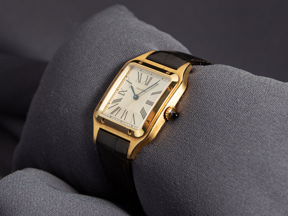 Cartier Santos Dumont Large in Yellow Gold “La Baladeuse” Limited Edition