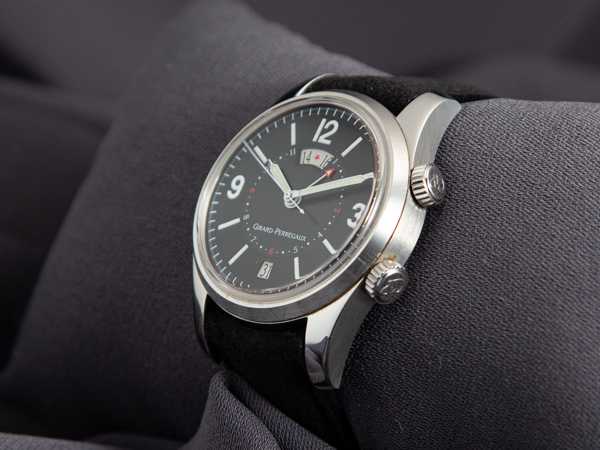 Girard Perregaux Traveller II Alarm GMT in Steel