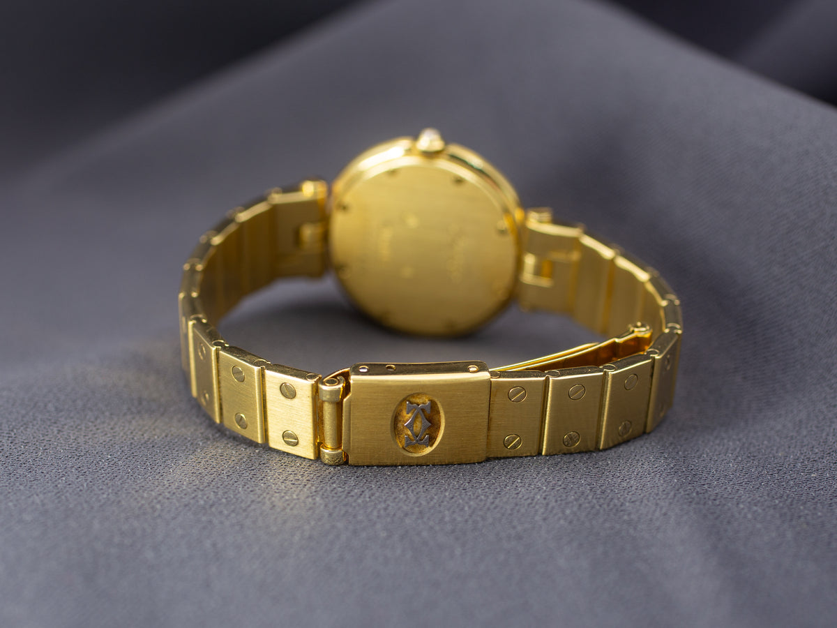 Cartier Santos Ronde Vendome 32 Quartz in Yellow Gold
