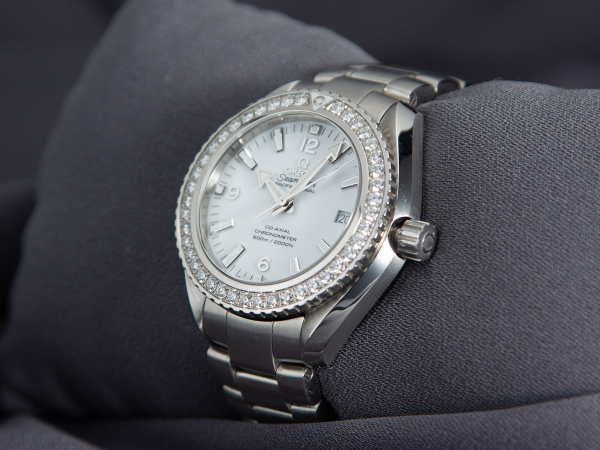Omega Seamaster Planet Ocean 600M 42mm with Factory Diamond Bezel