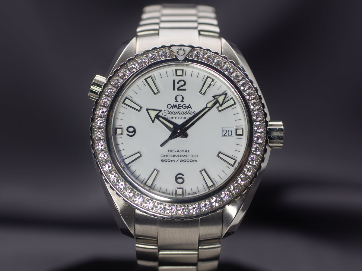 Omega Seamaster Planet Ocean 600M 42mm with Factory Diamond Bezel