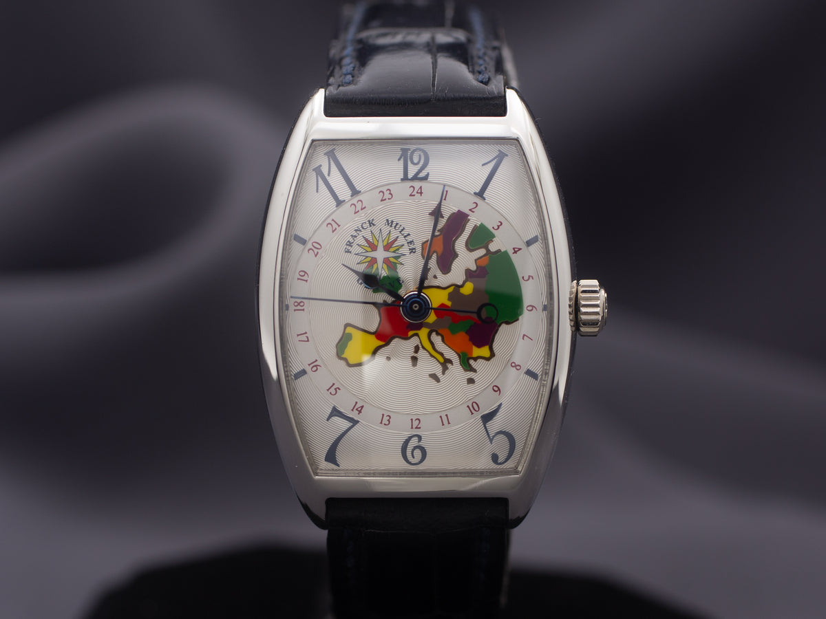 Franck Muller Cintree Curvex Prototype World Wide in Platinum