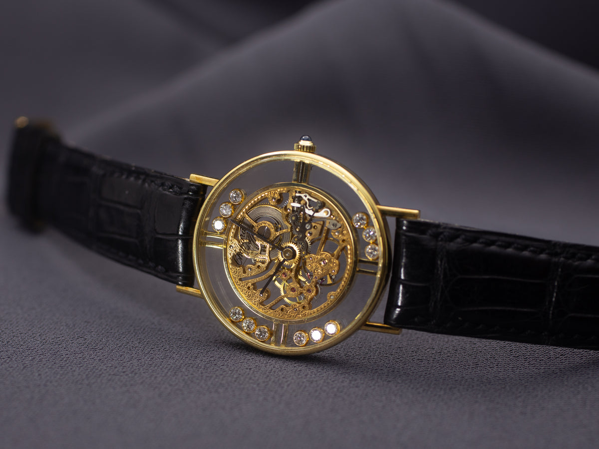 Chopard L.U.C Happy Diamonds Skeleton in Yellow Gold
