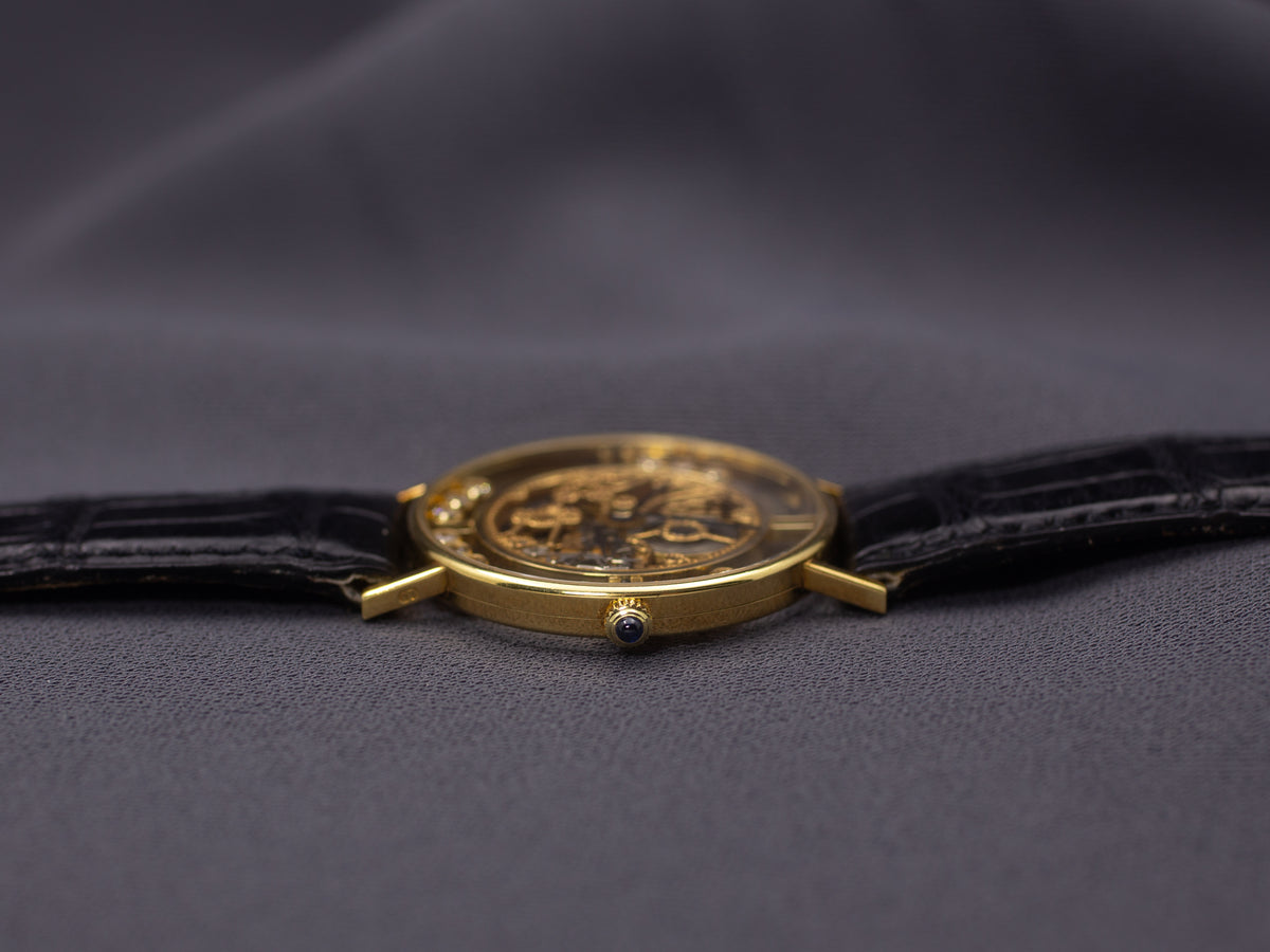 Chopard L.U.C Happy Diamonds Skeleton in Yellow Gold